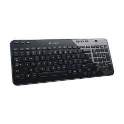 New Logitech K360 Wireless Keyboard, Glossy Black (920-004088)