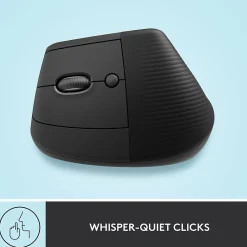 Discount Logitech Lift Left Wireless Left-Handed Optical USB Mouse, Graphite (910-006467)