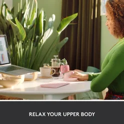 Sale Logitech Lift Wireless Ergonomic Vertical Optical Bluetooth & USB Mouse, (910-006472) Rose