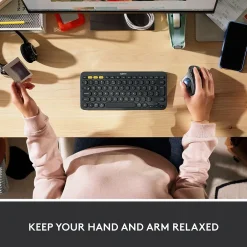 Discount Logitech M575 Ergonomic Wireless Trackball USB Mouse, (910-005868) Off-White