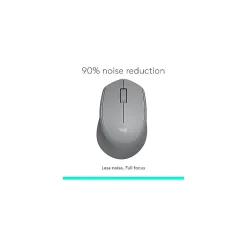 Discount Logitech M330 Silent Plus Wireless Optical USB Mouse, (910-004908) Gray
