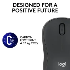 New Logitech M220 Silent Wireless Ambidextrous Optical Mouse, Graphite (910-006127)