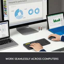 New Logitech M720 TRIATHLON Wireless Ergonomic Optical Bluetooth & USB Mouse, Black (910-004790)