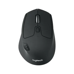 Logitech M720 TRIATHLON Wireless Ergonomic Optical Bluetooth & USB Mouse, Black (910-004790)