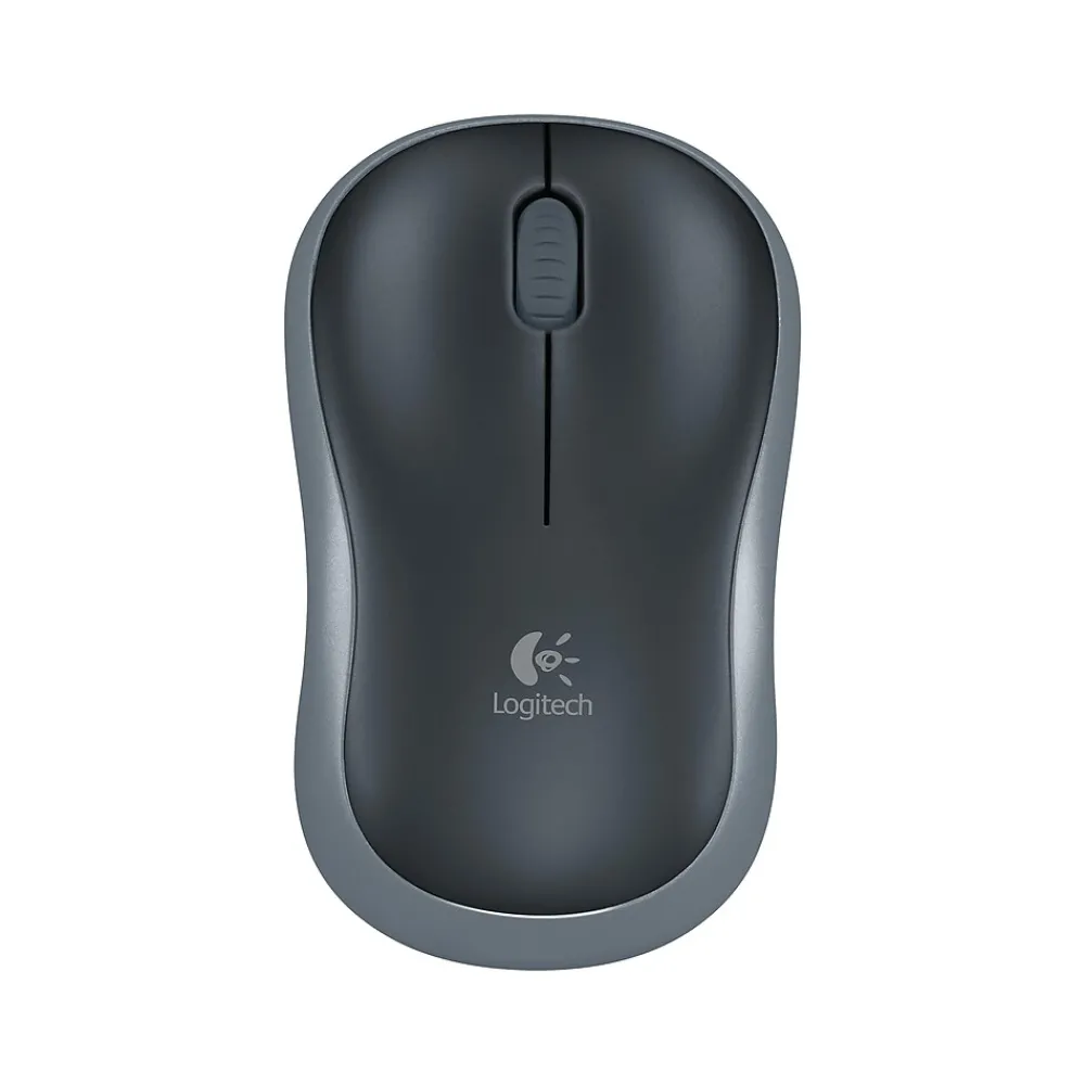 Discount Logitech M185 Wireless Ambidextrous Optical USB Mouse, Swift Grey (910-002225)