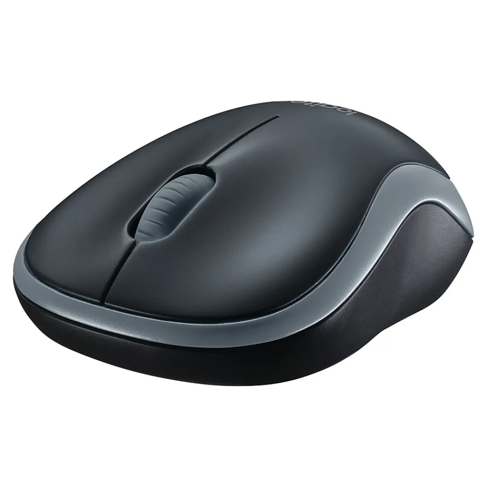 Discount Logitech M185 Wireless Ambidextrous Optical USB Mouse, Swift Grey (910-002225)