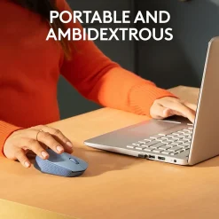 New Logitech M170 Wireless Ambidextrous Optical Mouse, Blue/Gray (910-006863)