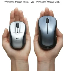 Outlet Logitech M310 Wireless Ambidextrous Optical Mouse, Silver (910-001675)