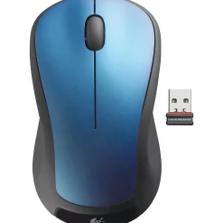 Logitech M310 Wireless Ambidextrous Optical Mouse, Peacock Blue (910-001917)