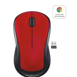 New Logitech M310 Wireless Ambidextrous Optical Mouse, Flame Red Gloss (910-002486)