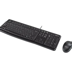 Outlet Logitech MK120 Optical Wired Keyboard and Mouse Combo, Black (920-002565)