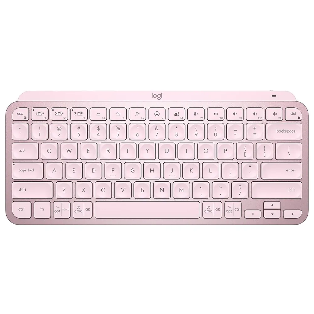 Logitech MX Keys Mini Wireless Ergonomic Keyboard, Rose (920-010474)
