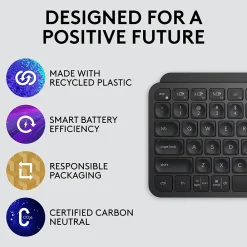 Logitech MX Keys Mini Wireless Ergonomic Keyboard, Black (920-010475)
