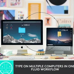 Hot Logitech MX Keys Mini Wireless Ergonomic Keyboard, Pale Gray (920-010473)