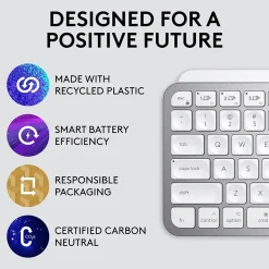 Hot Logitech MX Keys Mini Wireless Keyboard for Mac , Pale Gray, (920-010389)