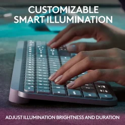 Sale Logitech MX Keys S Wireless Keyboard, Pale Gray (920-011559)