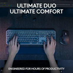 Outlet Logitech MX Keys S Wireless Ergonomic Keyboard and Optical Mouse Combo, Black (920-012274)