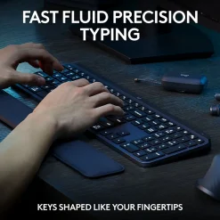 Outlet Logitech MX Keys S Wireless Ergonomic Keyboard and Optical Mouse Combo, Black (920-012274)
