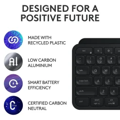 Outlet Logitech MX Keys S Wireless Ergonomic Keyboard and Optical Mouse Combo, Black (920-012274)