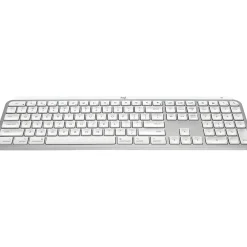 Clearance Logitech MX Keys S Wireless Keyboard, Pale Gray (920-011622)