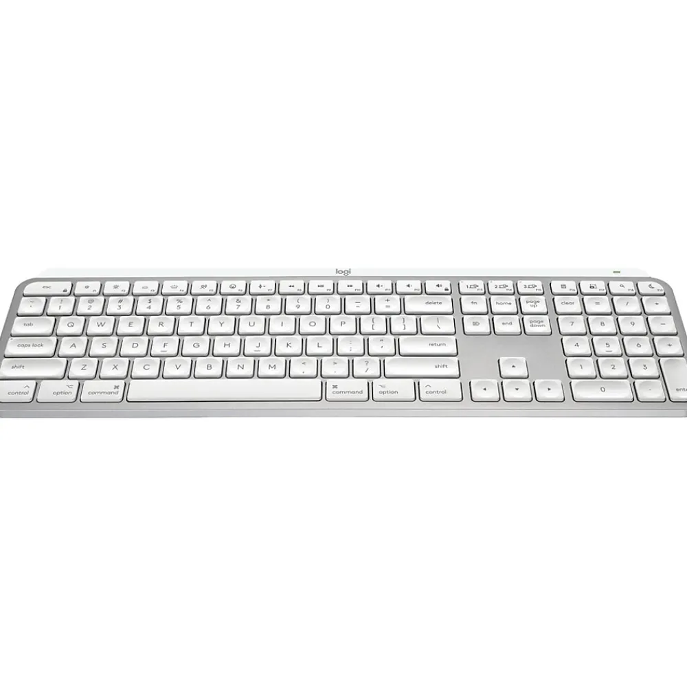 Clearance Logitech MX Keys S Wireless Keyboard, Pale Gray (920-011622)