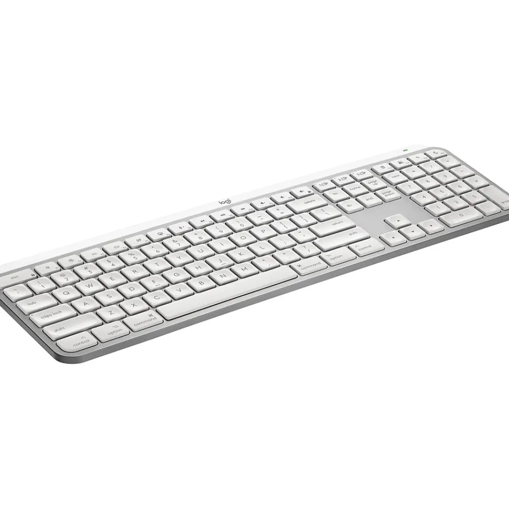 Clearance Logitech MX Keys S Wireless Keyboard, Pale Gray (920-011622)