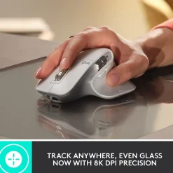 Discount Logitech MX Master 3S Wireless Ergonomic Optical Bluetooth & USB Mouse, Pale Gray (910-006558)