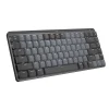 Outlet Logitech MX Mechanical Mini Illuminated Wireless Ergonomic Keyboard, Black/Gray (920-010551)