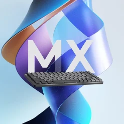 Outlet Logitech MX Mechanical Mini Illuminated Wireless Ergonomic Keyboard, Black/Gray (920-010551)