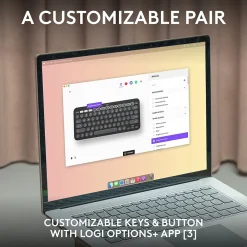 Online Logitech Pebble 2 Wireless Mouse Keyboard Combo, (920-012200) Tonal Graphite