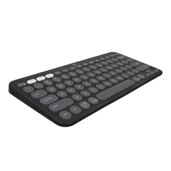 Clearance Logitech Pebble Keys 2 K380S Wireless Ergonomic Keyboard, Black (920-011775)