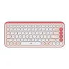 Clearance Logitech POP Icon Keys Wireless Keyboard, Rose/Off White (920-013049)