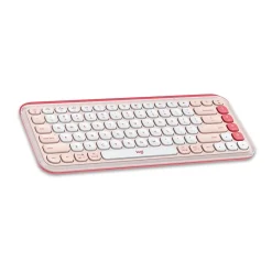 Clearance Logitech POP Icon Keys Wireless Keyboard, Rose/Off White (920-013049)