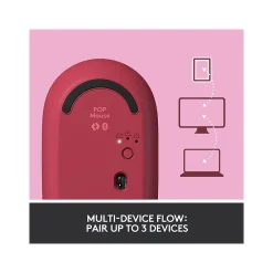 Sale Logitech POP Wireless Ambidextrous Optical USB Mouse, Heartbreaker (910-006545)