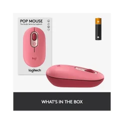 Sale Logitech POP Wireless Ambidextrous Optical USB Mouse, Heartbreaker (910-006545)