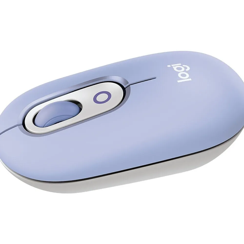 Discount Logitech POP Wireless Ambidextrous Optical Mouse, Lilac (910-007410)