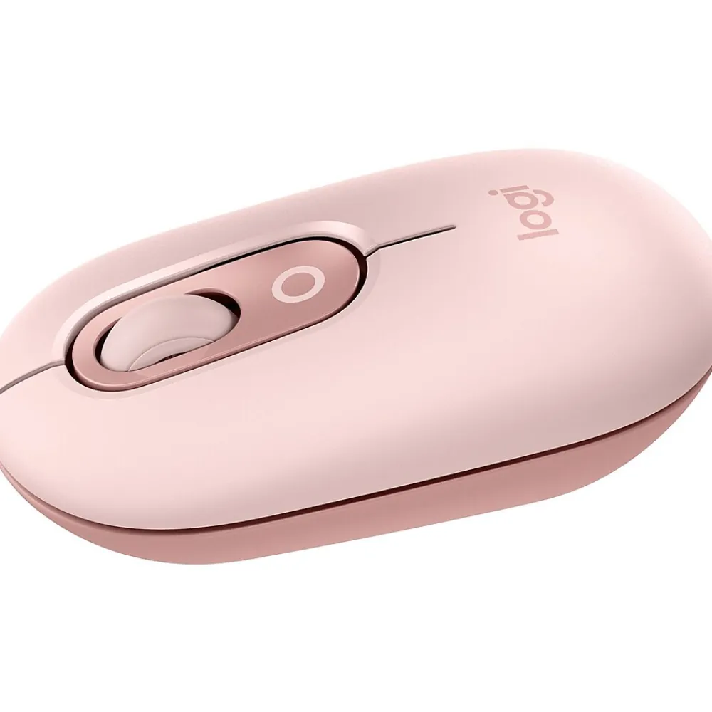 Logitech POP Wireless Ambidextrous Optical Mouse, Rose (910-007409)