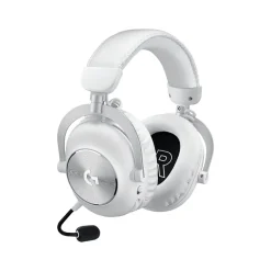 Logitech PRO X 2 LIGHTSPEED Wireless Bluetooth Stereo Gaming Over-the-Ear Headset, 3.5mm, (981-001268) White