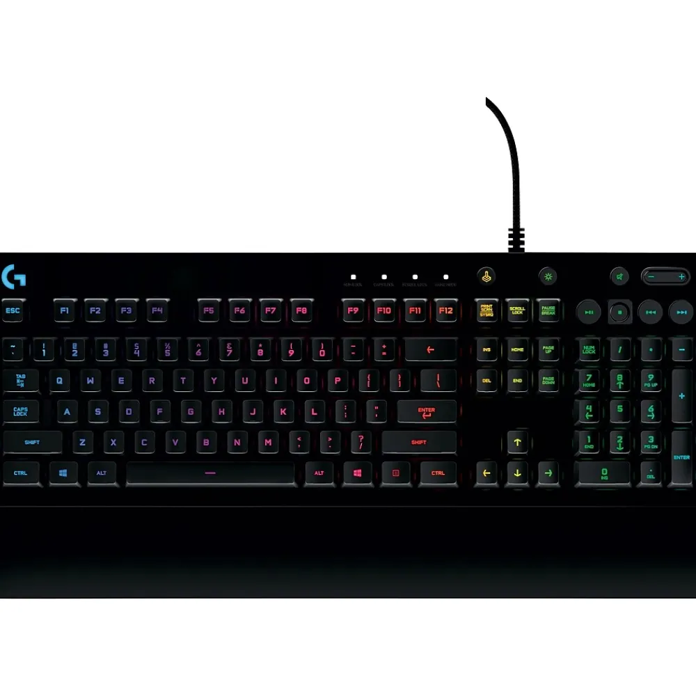 Logitech Prodigy G213 Wired Gaming Keyboard, Black (920-008083)