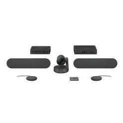 Online Logitech Rally Plus Ultra-HD Video Conferencing System with Automatic Camera Control, 2 Speakers and 2 Mic Pods (960-001225)