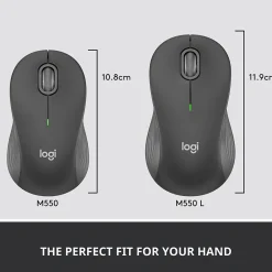 Best Logitech Signature M550 L Wireless Ambidextrous Optical Mouse, Graphite (910-006591)