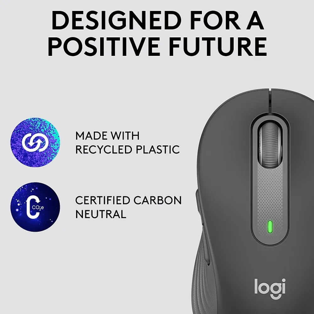 Best Logitech Signature M550 L Wireless Ambidextrous Optical Mouse, Graphite (910-006591)