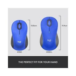 New Logitech Signature M550 L Wireless Ambidextrous Mouse, Blue (910-006794)