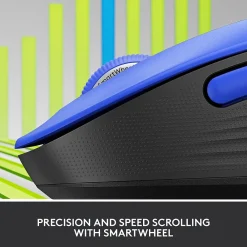 Hot Logitech Signature M650 Large Wireless Optical USB Mouse, Classic Blue (910-006232)