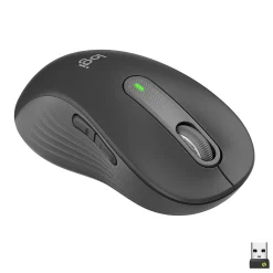 New Logitech Signature M650 Large Left Wireless Optical Mouse - For Large Sized Left Hands, Graphite (910-006234)