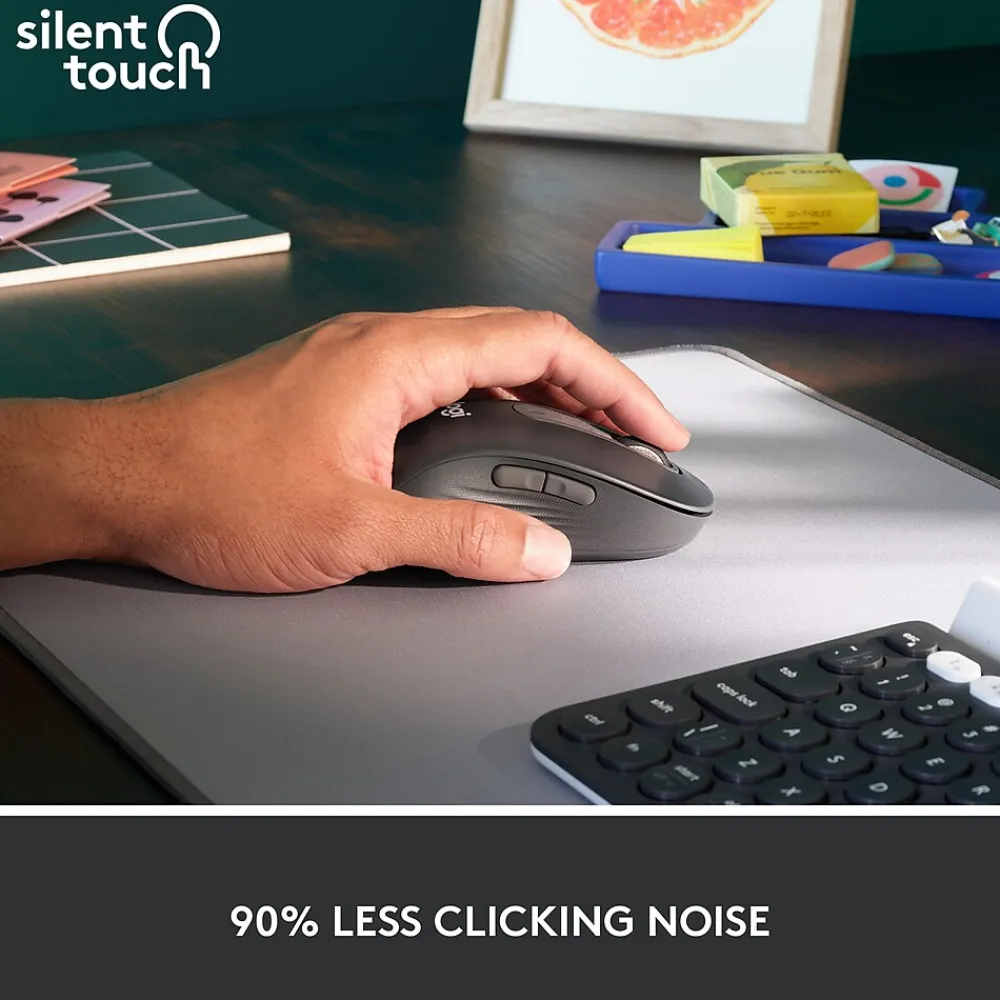 New Logitech Signature M650 Large Left Wireless Optical Mouse - For Large Sized Left Hands, Graphite (910-006234)