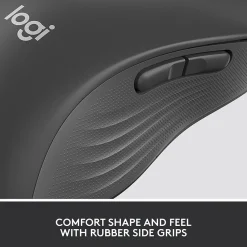 New Logitech Signature M650 Large Left Wireless Optical Mouse - For Large Sized Left Hands, Graphite (910-006234)
