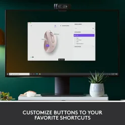Hot Logitech Signature M650 Wireless Ergonomic Optical Bluetooth & USB Mouse, (910-006251) Rose