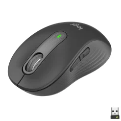 Logitech Signature M650 Wireless Optical USB Mouse, Graphite (910-006250)