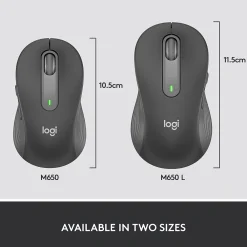 Logitech Signature M650 Wireless Optical USB Mouse, Graphite (910-006250)